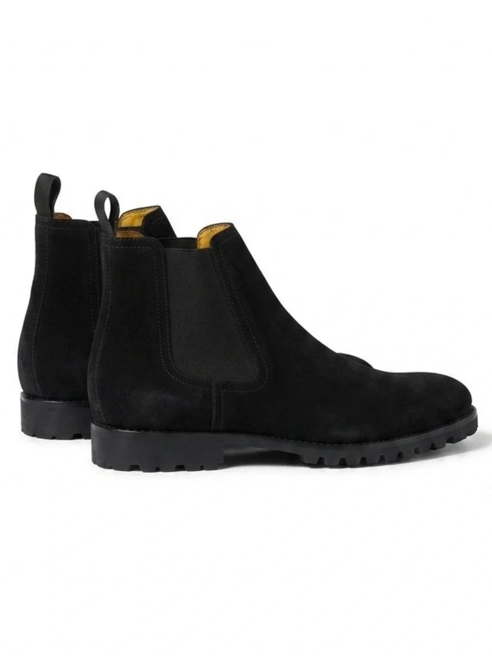 Sandro Moscoloni “Wilbur” Navy Blue Suede M180 Hyper Comfort Chelsea Ankle Boots